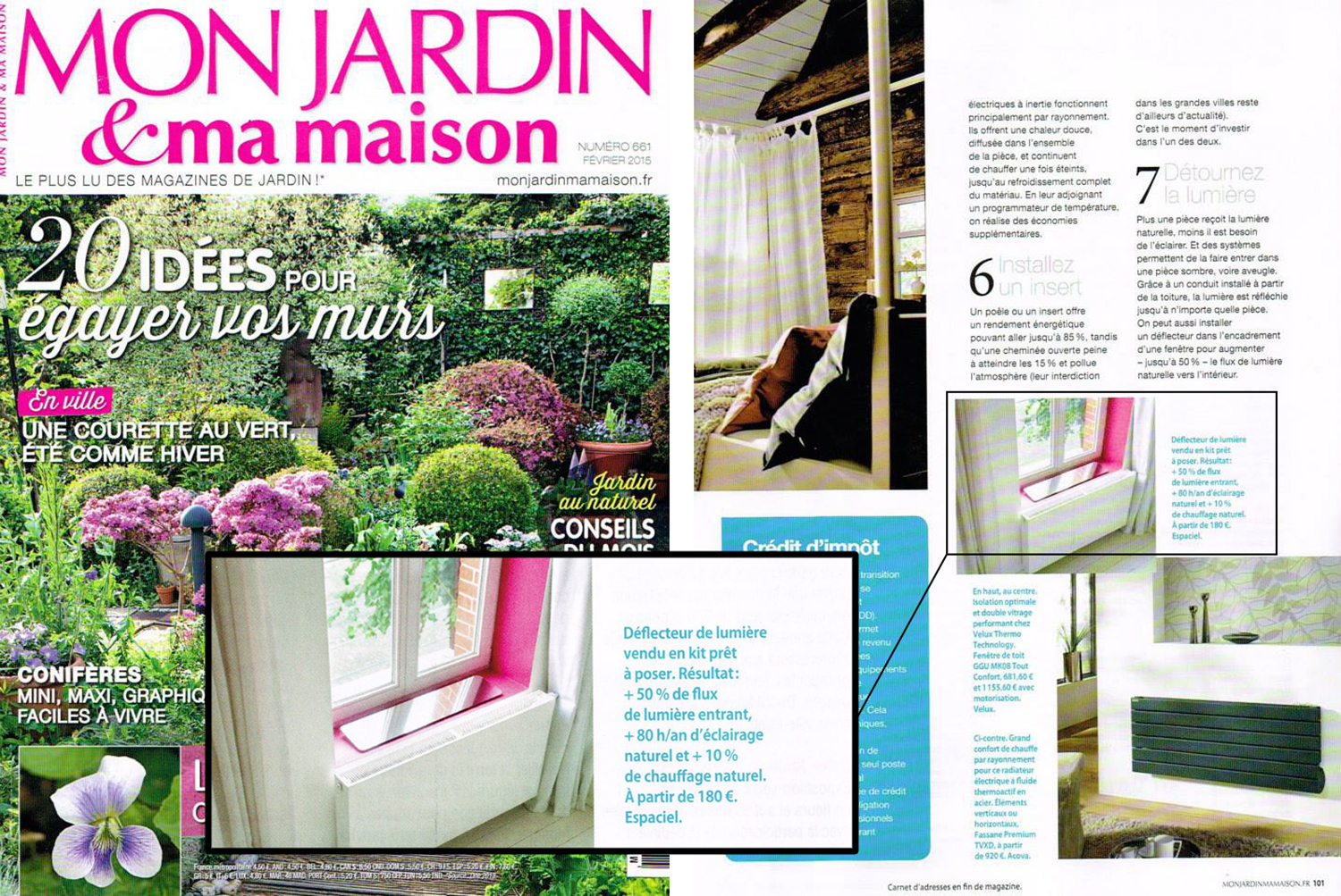 Mon jardin & ma maison / Février 2015 / Mensuel / Edition nationale / Tirage 169 000 / Lecteurs 1 441 000